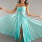 Hot Mint Chiffon Long Prom Dress Evening Party Formal Bridal Wedding Gown Stock