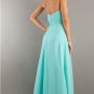 Hot Mint Chiffon Long Prom Dress Evening Party Formal Bridal Wedding Gown Stock