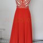 2015 New Red Boat Neck Long Pageant Evening Prom Cocktail Dress Party Gown Long Party Dress