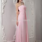 2015 pink  party long chiffon prom dress, cocktail dress custom size color