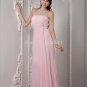 2015 pink  party long chiffon prom dress, cocktail dress custom size color