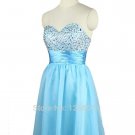 2015 New women Strapless gown with Ball gown a-line Cocktail dress custom size color