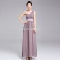 2015 New women chiffon One shoulder bridesmaids dress long evening dress custom size color