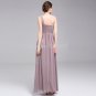2015 New women chiffon One shoulder bridesmaids dress long evening dress custom size color