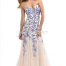 2015 New women lace strapless ball gowns bridal gowns long evening dress