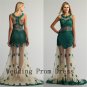 2015 New Fashioned Green Most Popular Elegant Lace And Appliqued Scoop Long Evening Dress