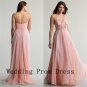 Chiffon A Line Long Ruched Spaghetti Sweetheart Neckline Women's Evening Dresses