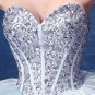 Sexy strapless Light Blue Short Dresses Crystals short evening dress
