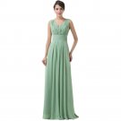 Custom Size Women Sexy Prom Dresses A Line V Neck Long Formal prom Gown