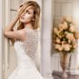 Plus Size Lace Wedding Dress Romantic Long Mermaid Wedding Dress Sexy V-neck brides dress