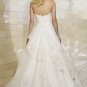 Custom Made A-Line Sweetheart Appliques Elegant Lace Wedding Dress Court Train