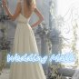 Fashionable Wedding Dress Chiffon Luxury Beaded Crystal Spaghetti Straps A-Line Wedding Dress