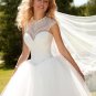 Custom made Bride dress A-Line Sweetheart Sexy Wedding Gown White Tulle Long Vintage Wedding dress