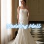 New Wedding Dress Fashion Bead Crystal Floor Length Sweetheart White Mermaid Bride Dress