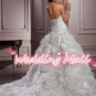 New Wedding Bride Dress Winter A-Line Flower Long White Bride Dress Custom Wedding Dress