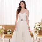 New Bride Dress Thin Waist Ivory Sweetheart Backless Lace A-Line Custom Bride Wedding Dresses
