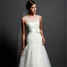 Custom Size Wedding Dress A-Line Floor Length Appliques Tulle Sexy White Long Party Dresses