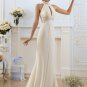 Sexy Wedding Dress Bead White Romantic Custom Size Long Vintage Wedding Dress Chiffon Bride Gowns