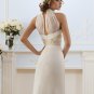 Sexy Wedding Dress Bead White Romantic Custom Size Long Vintage Wedding Dress Chiffon Bride Gowns