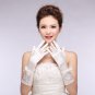 New Korean spring and summer chiffon lace bridal gloves wedding gloves short paragraph wedding