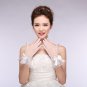 new spring summer bridal lace chiffon short paragraph bride married gloves white accessories