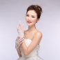 New Korean version spring summer bridal lace chiffon short paragraph bride married white gloves