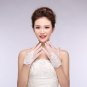 New Korean version spring summer bridal lace chiffon short paragraph bride married white gloves