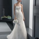 Sexy Long Elegant White Lace Wedding Dress Mermaid Sweetheart Backless Custom Made Plus Size