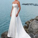 2016 Fashion Wedding Dress Lace Up White Sweetheart Plus Size Long Beach Wedding Dress