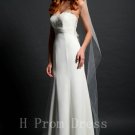 2016 Cheap Party Dress A-Line Sweetheart Floor Length White Long Wedding Dresses Plus Size