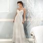 2016 Plus Size High Quality Spaghetti Straps Sweetheart Long White Chiffon A-Line Wedding Dress