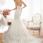New Custom Made High Quality Sexy Beads Sweetheart White Ivory Long Mermaid Lace Wedding Dress