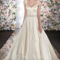 Sexy Vintage Backless Crystals Spaghetti Straps Romantic Ivory Long Sweetheart A-Line Wedding Dress