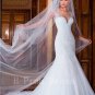 2016 New Sexy See Through Back White Fashion Luxury Beads Plus Size Mermaid Wedding Dress