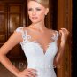 2016 New Sexy See Through Back White Fashion Luxury Beads Plus Size Mermaid Wedding Dress