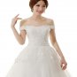 High Quality White Long Wedding Dress Cap Sleeve Sweetheart Beaded Floor-Length Wedding Dress