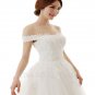 High Quality White Long Wedding Dress Cap Sleeve Sweetheart Beaded Floor-Length Wedding Dress