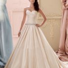 Elegant Wedding Dress A-Line Sweetheart Champagne Romantic Sexy Long Wedding Dress Bride Dresses