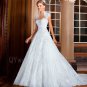 High Quality Long Elegant White Floor-Length A-line Lace Wedding Dress Gowns Beadings Bridal Dresses