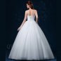 Long Elegant Vintage Wedding Dress New White Tulle Sweetheart A-Line Bride Ball Gowns