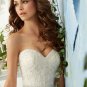 Sexy Backless Long Elegant Sweetheart White A-Line Lace Wedding Dress 2016 Appliques Bride Dresses