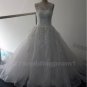 Sexy Wedding Dress Beadings Crystals Backless A-Line Floor Length White Wedding Dress Gowns