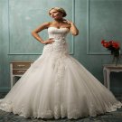 Sexy Mermaid Wedding Dress Elegant Sleeveless Sweetheart Long White Lace Wedding Dress
