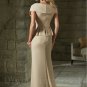 New Sleeve Long Champagne Satin Mermaid Mother Of The Bride Pant Suits Formal Dresses For Wedding