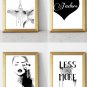 Paris Art Poster Print Modern Folk Art deco Eiffel Tower France City Cityscape