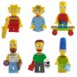 Building Blocks Toy Minifigure Mini Figure Simpsons Bart Homer Flanders 6pcs