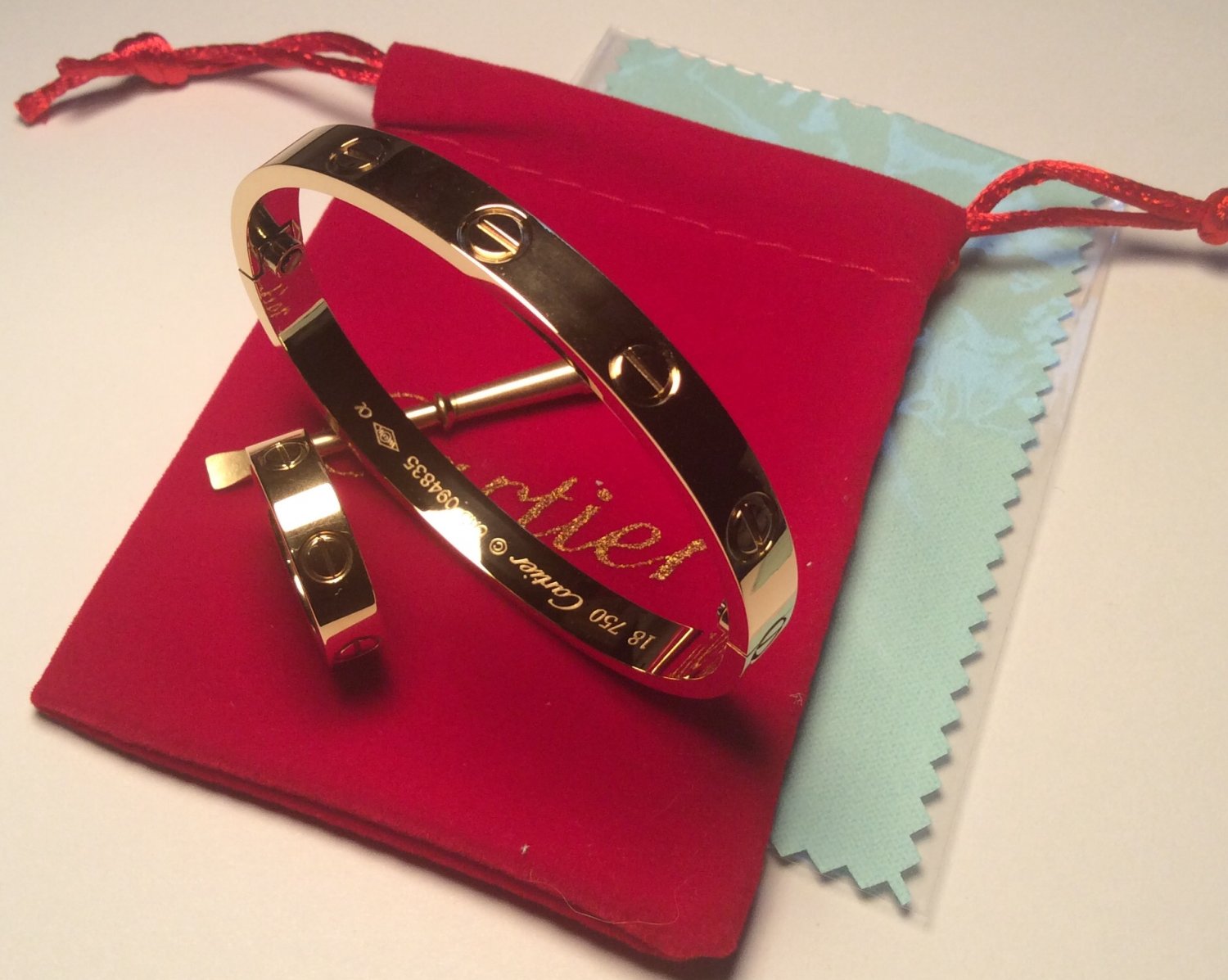 Cartier 18k Yellow Gold Love Bracelet \u0026 