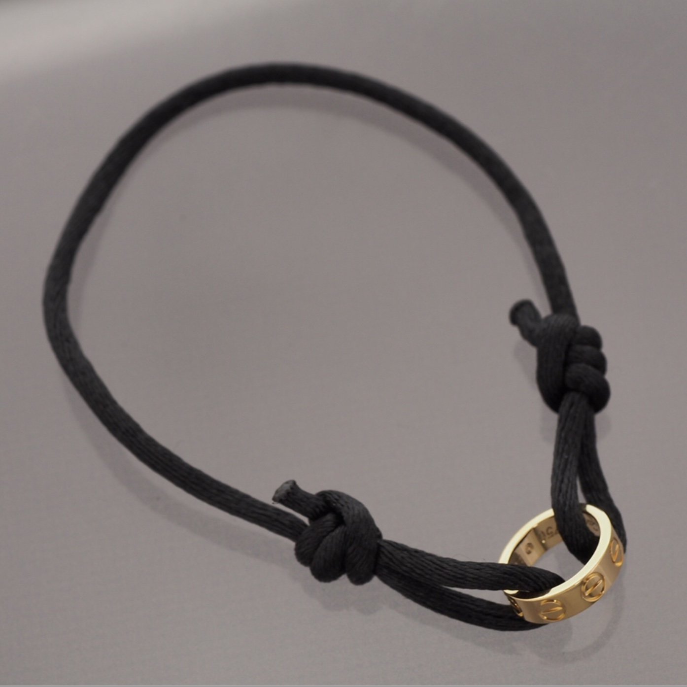 Cartier Single Love Black Cord Rope Bracelet (MANY COLORS AVAILABLE)