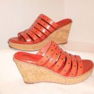 *New* SoftWalk San Fran Red Leather Wedge Shoe Sz 7.5W MSRP$110
