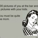 Pictures Of You At The Bar Funny eCard Metal Parking Sign